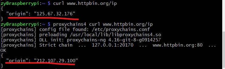 博客树莓派proxychains4配置成功