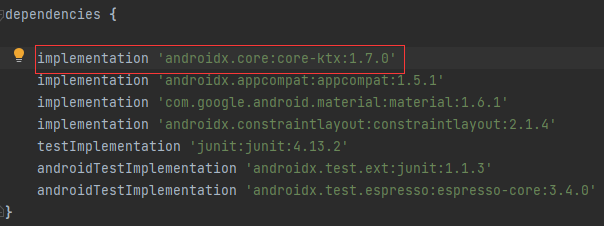 博客第一行代码3学习Google自动导入的ktx库