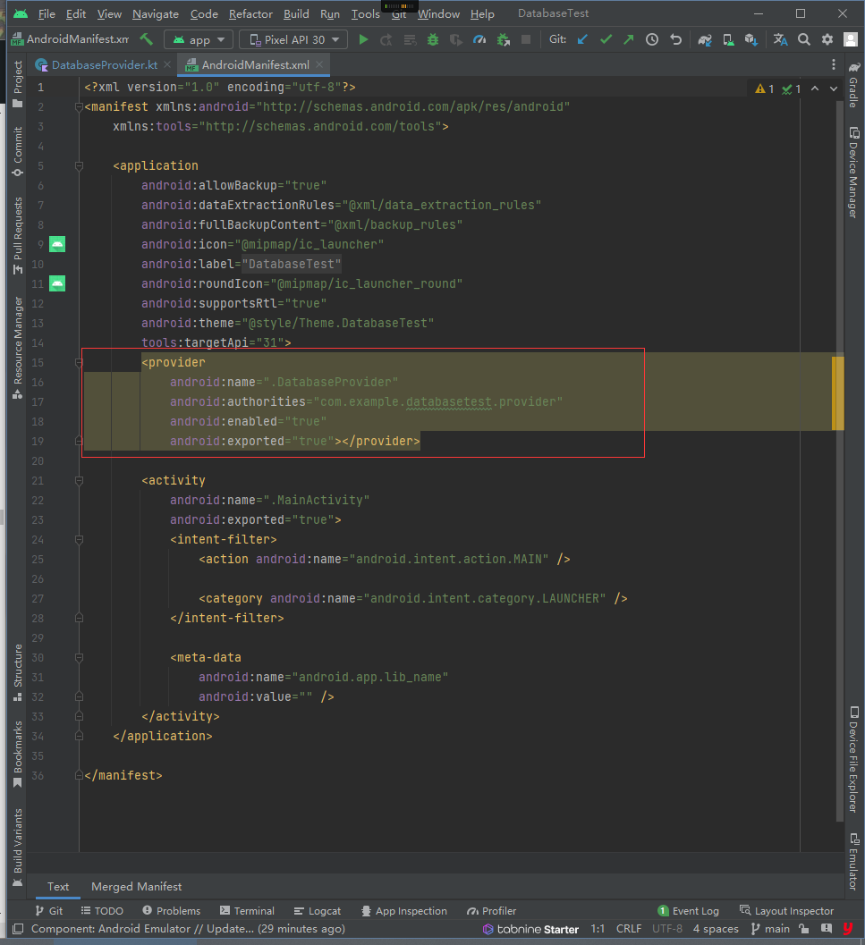 博客第一行代码3学习provider自动注册