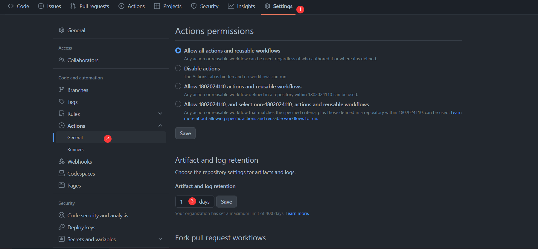 博客GithubActions语法记录设置缓存为1天
