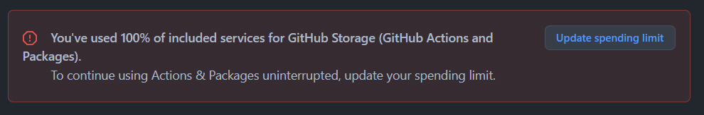 博客GithubActions语法记录超出存储
