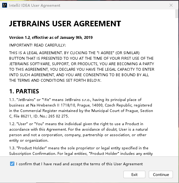 博客IDEA同意用户协议