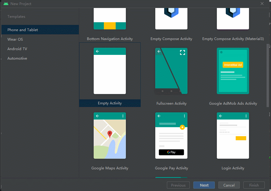 百科ViewFlipperTest新建项目
