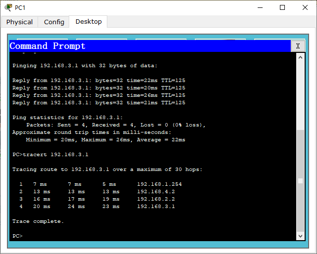 Traceroute 路径跟踪结果