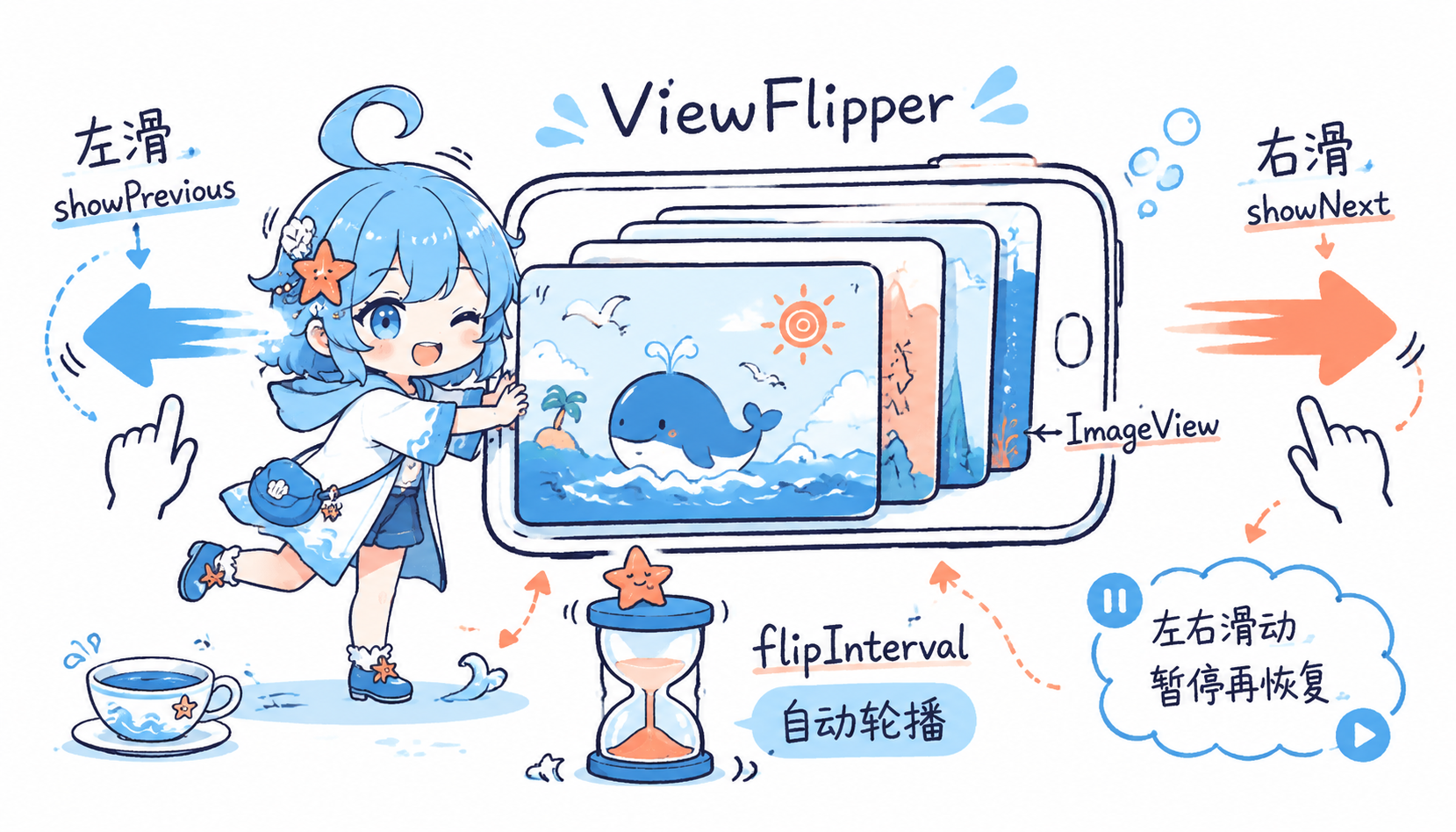 ViewFlipper 轮播和手势机制