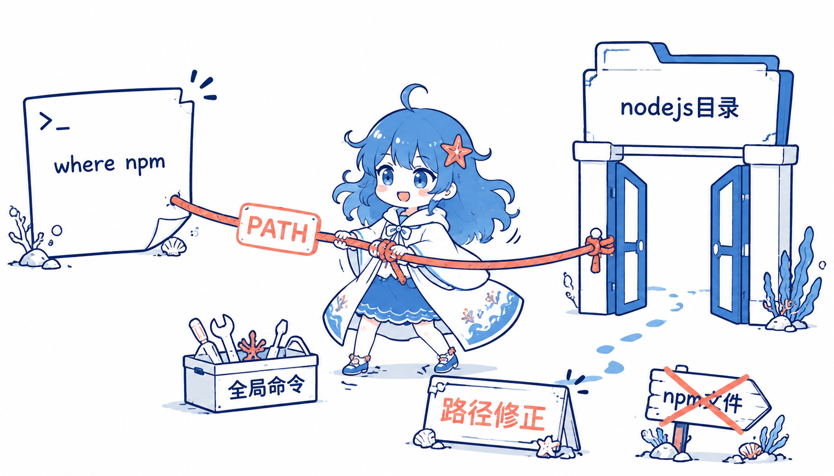 npm 全局命令 PATH 修复